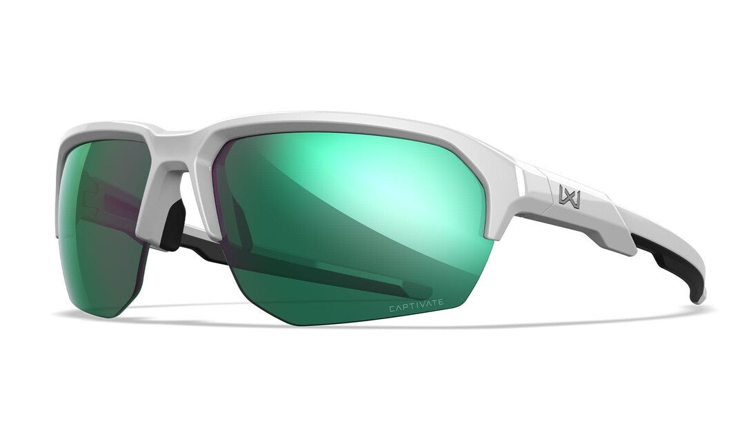 Wiley X Jakl sunčane naočale Captivate Polarized Green Mirror/Polished White