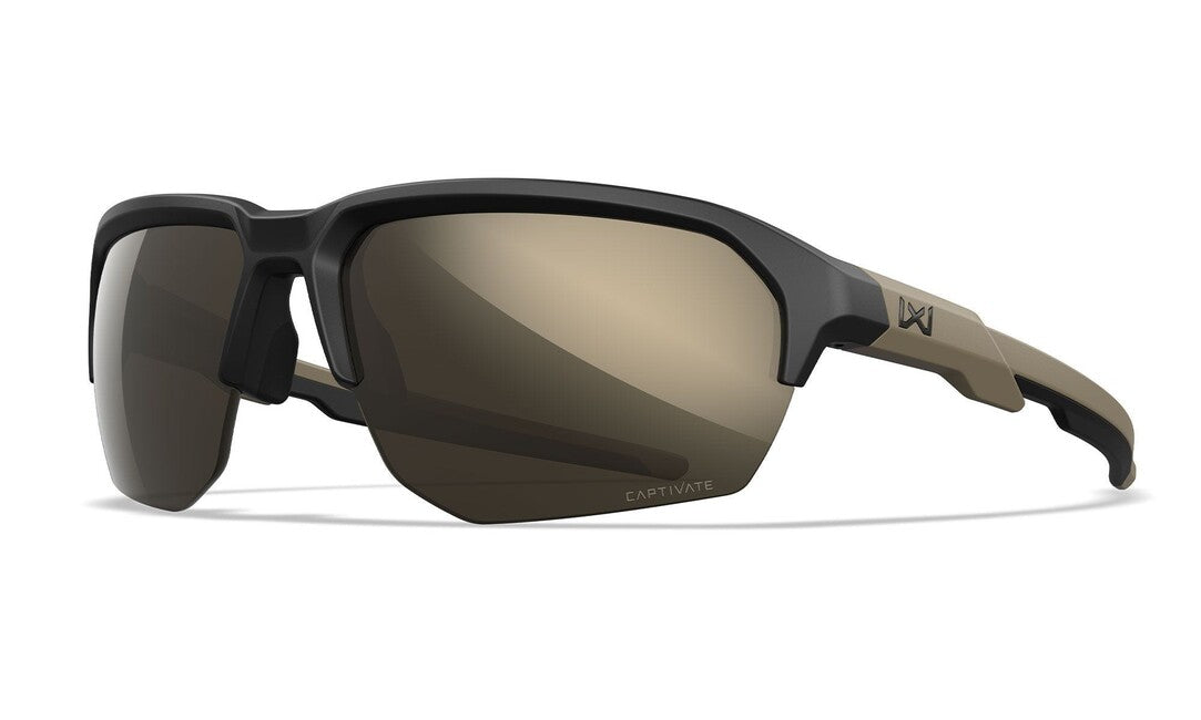 Wiley X Jakl sunčane naočale Captivate Tungsten Mirror, Matte Black/Tan