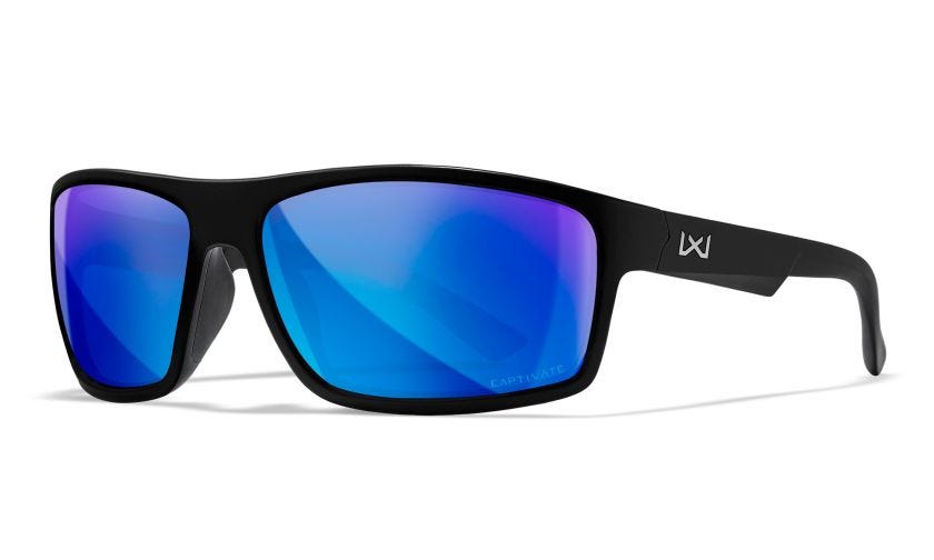 Wiley X Peak sunčane naočale Captivate Polarized, matte black, blue mirror