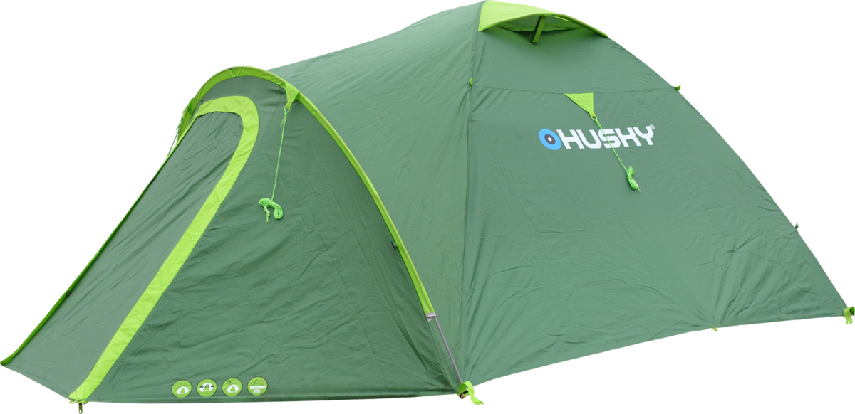 HUSKY Bizon 4 Plus šator outdoor, sv. zeleni