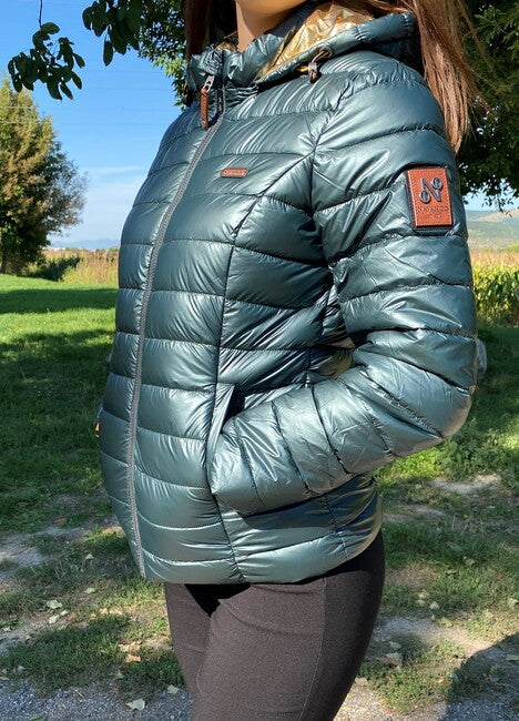 Navahoo Aurelianaa ženska zimska jakna s kapuljačom, maslinasto zelena