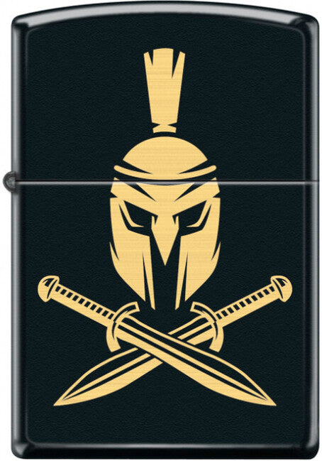 Zippo Helmet with Crossed Swords benzinski upaljač, crni