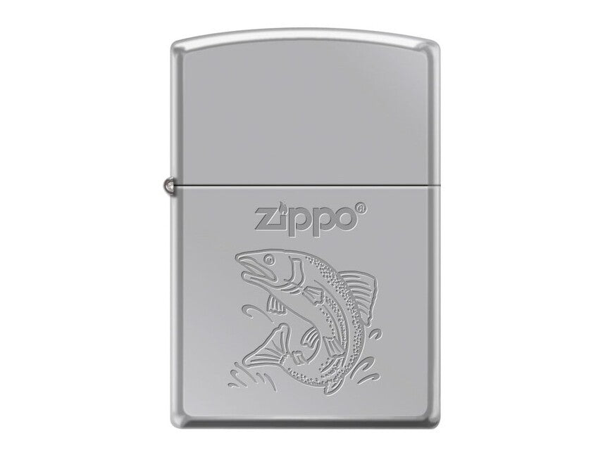 Zippo benzinski upaljač s motivom Fish, kromirani
