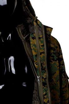 Aurora beatrix zimska jakna s odvojivim unutarnjim uzorkom Digital woodland