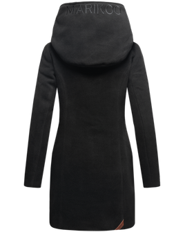 Marikoo MAIKOO Ženski zimski kaput s kapuljačom, crni