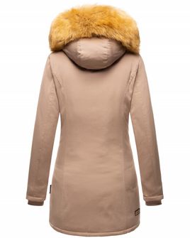 Marikoo Karmaa ženska zimska jakna s kapuljačom, taupe