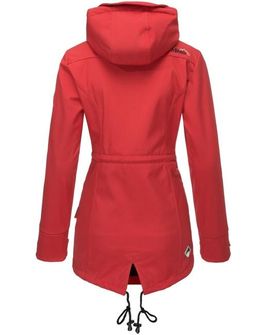 Marikoo ZIMTZICKE ženska zimska softshell jakna s kapuljačom, crvena