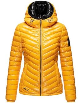 Marikoo LENNJAA ženska zimska jakna s dvije kapuljače, žuto crna