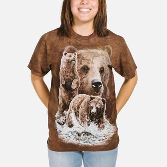 Planinski 3D majica s motivom 10 medvjeda, unisex