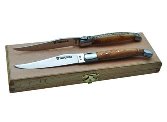 Laguiole DUB127 set noževa za steak s ručkom od borovog drveta