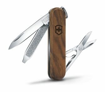 Victorinox Classic SD Wood višenamjenski nož 58 mm, orahovo drvo, 5 funkcija