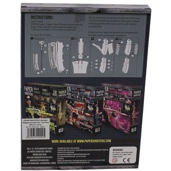 PAPER SHOOTERS Sklopivi set oružja Paper Shooters časopis Zombie, 2 pakiranja