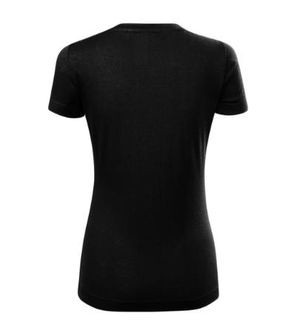 Malfini Merino Rise ženska kratka majica, crna