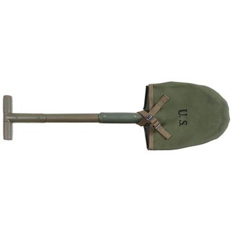 MFH Američka lopatica T-Spade, M10, OD zelena, s platnenim futrolom