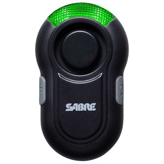 SABRE RED Clip-On LED osobni alarm, 120db, crni