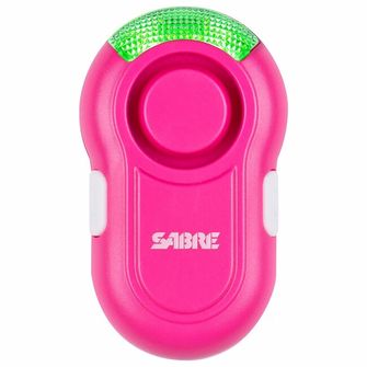 SABRE RED Clip-On LED osobni alarm, 120db, roza