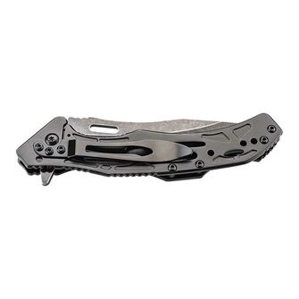 Herbertz jednoručni džepni nož 8 cm, skeleton dizajn, nehrđajući čelik, aluminij, Blackwash