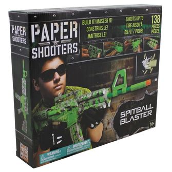 PAPER SHOOTERS Sklopiva set oružja Paper Shooters Green Spit