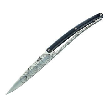 Deejo sada 6 noževa sjajna oštrica ručka crna ABS dizajn Art Deco