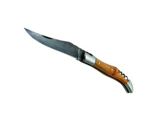 Laguiole DUB071 džepni nož, oštrica 12cm, damask čelik, bukovina drška