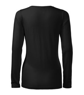 Malfini Slim ženska majica dugih rukava, crna