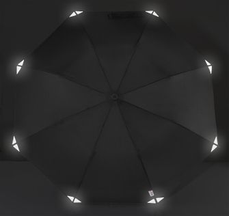 EuroSchirm teleScope handsfree UV Teleskopski trekking kišobran s pričvršćivanjem na ruksak, crni reflektirajući