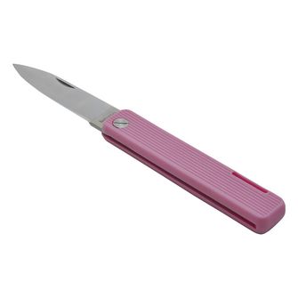 Baladeo ECO354 Papagayo džepni nož, oštrica 7,5 cm, čelik 420, ručka TPE roza