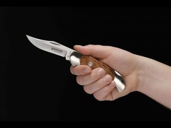 Böker Manufaktur Solingen Optima Thuja preklopni džepni nož 9 cm, Thuja drvo