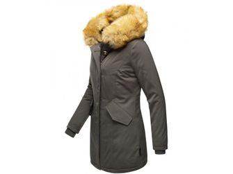 Marikoo Karmaa ženska zimska jakna s kapuljačom, antracit