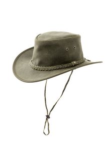 Origin Outdoors Pincher Kožni šešir, maslinasto zeleni