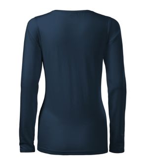 Malfini Slim ženska majica dugih rukava, tamnoplava