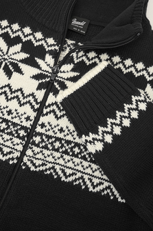 Brandit džemper Norwegian sa zatvaračem na zip, crna