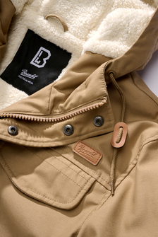 Brandit Marsh Lake Teddyparka, camel&lt;br /&gt;Translation to Croatian would maintain the product name, as it is a brand and specific product name, which typically does not change across languages. However, the color &quot;camel&quot; can be translated to &quot;kamela&quot; if referring to the color specifically in a descriptive sense. But in the context of product names, colors often remain in the original language to maintain brand consistency. Therefore, the translated output would likely remain:&lt;br /&gt;Brandit Marsh Lake Teddyparka, camel