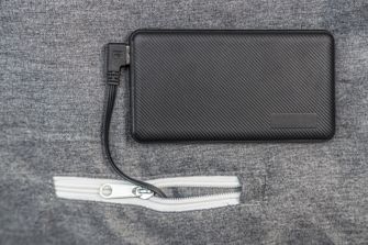 Grüezi-Bag Feather Grijana podloga za spavaći vreću s USB sučeljem siva