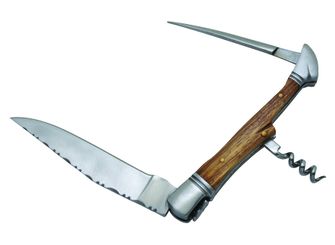 Laguiole DUB050 džepni nož, oštrica 12cm, otvor za vijke, ručka od zebrawooda