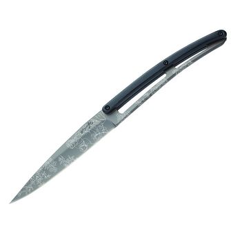 Deejo sada 6 noževa oštrica siva titan ručka ABS dizajn Toile de Jouy