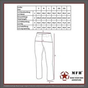 MFH Professional Borbene hlače Mission Ny/Co Rip stop, zmija crna