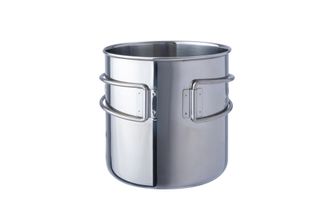 BasicNature Space Safer Šalica od nehrđajućeg čelika 0,6 l sa sklopivom ručkom