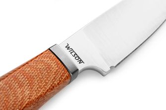 Lionsteel Nož s čvrstim oštricom i ručkom od micarte WILLY WL1 CVN