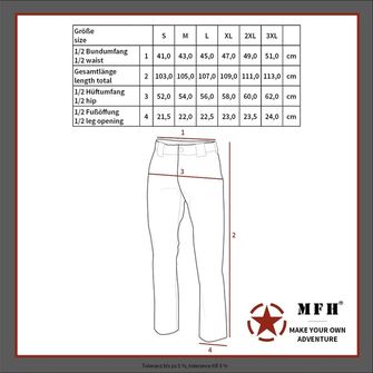 MFH Professional Taktičke hlače Attack Teflon Rip Stop, OD zelene