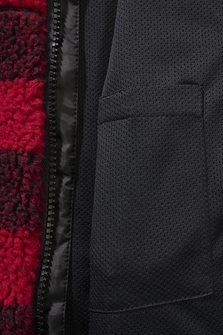 Brandit dječja Teddyfleece jakna s kapuljačom, crvena/crna