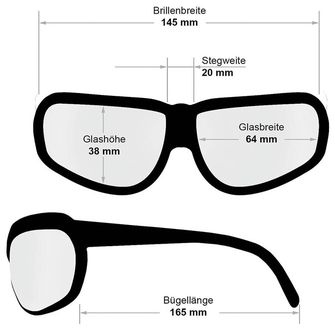 KHS vojne sportske naočale, prozirne