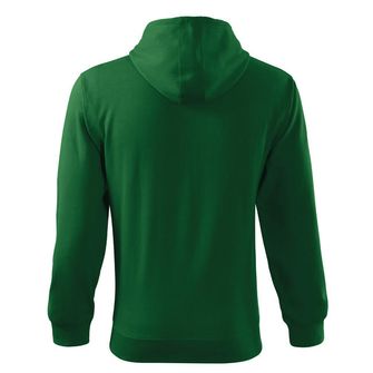 Malfini Trendy muška majica s patent zatvaračem, zelena, 300g/m2