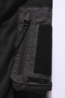 Brandit Flis jakna na zatvarač Ripstop, crna