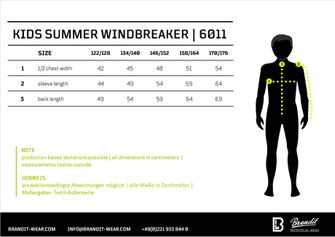 Brandit dječja Summer Frontzip Windbreaker jakna, crna