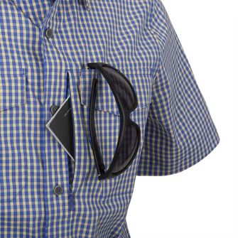 Helikon-Tex Taktička košulja Covert Concealed Carry s kratkim rukavom - Karirana kraljevska plava