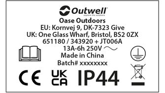 Outwell Konverzijski adapter Opus 0.3 Mtr. - UK
