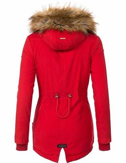 Marikoo Akira ženska zimska jakna s kapuljačom, crvena