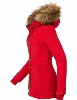 Marikoo Akira ženska zimska jakna s kapuljačom, crvena