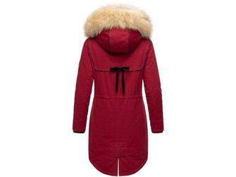 Navahoo Bombii ženska zimska jakna s krznom,  blood red